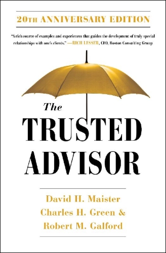 Buchcover und Innenansicht für das Buch: The Trusted Advisor: 20th Anniversary Edition