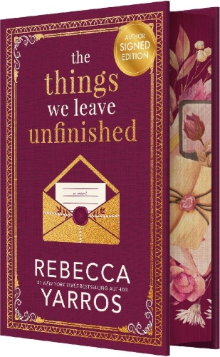 Buchcover und Innenansicht für das Buch: The Things We Leave Unfinished (Signed)