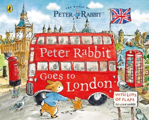 Buchcover und Innenansicht für das Buch: Peter Rabbit: Peter Rabbit Goes to London