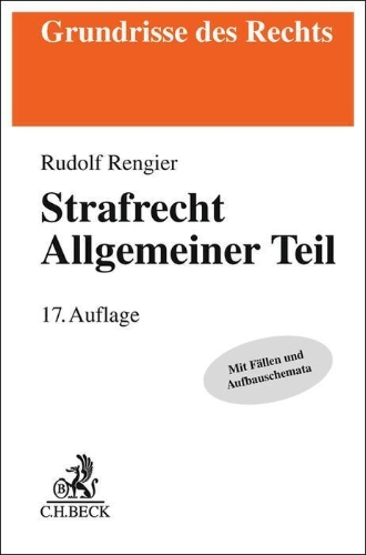 Buchcover und Innenansicht für das Buch: Strafrecht Allgemeiner Teil. Strafrecht AT