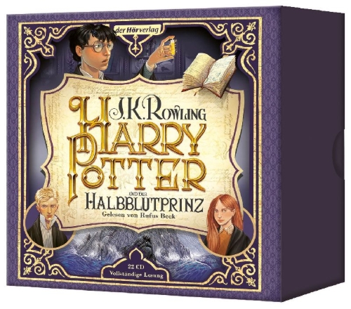 Buchcover und Innenansicht für das Buch: Harry Potter and the Half-Blood Prince