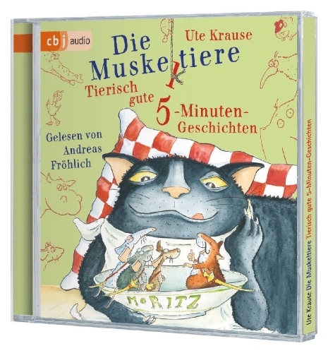 Buchcover und Innenansicht für das Buch: Die Muskeltiere - Tierisch gute 5-Minuten-Geschichten