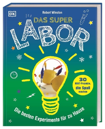 Buchcover und Innenansicht für das Buch: Das Superlabor