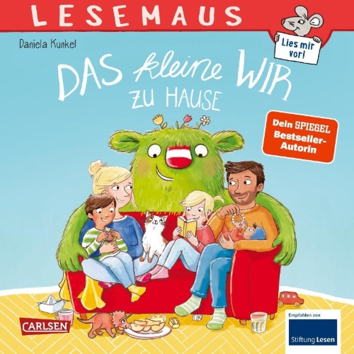 Buchcover und Innenansicht für das Buch: LESEMAUS 200: Das kleine WIR zu Hause