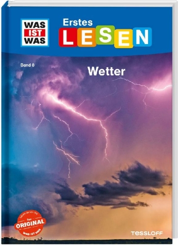 Buchcover und Innenansicht für das Buch: WAS IST WAS Erstes Lesen Band 8. Wetter