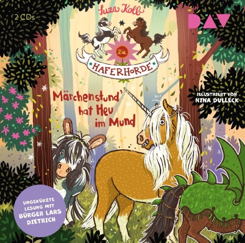Buchcover und Innenansicht für das Buch: Die Haferhorde - Teil 17: Märchenstund' hat Heu im Mund
