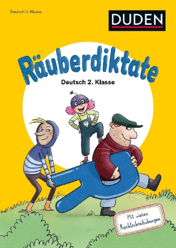 Buchcover und Innenansicht für das Buch: Räuberdiktate 2. Klasse