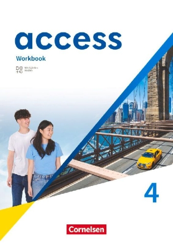 Buchcover und Innenansicht für das Buch: Access Band 4: 8. Schuljahr - Allgemeine Ausgabe 2022 - Workbook mit digitalen Medien