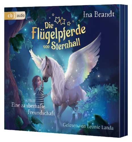 Buchcover und Innenansicht für das Buch: Die Flügelpferde von Sternhall (1). Eine zauberhafte Freundschaft
