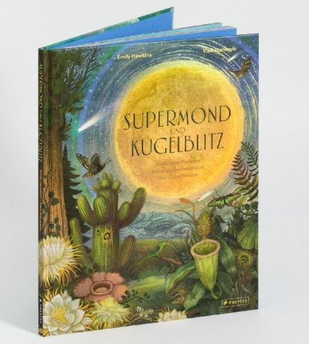 Buchcover und Innenansicht für das Buch: Supermond und Kugelblitz