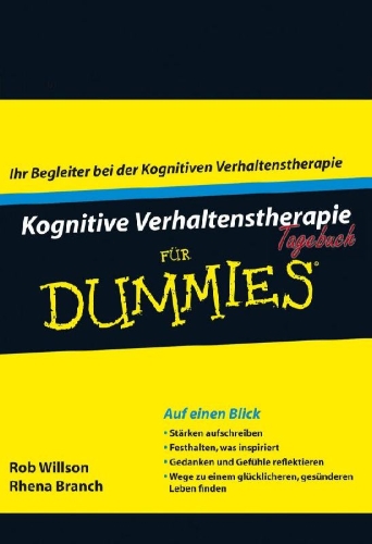 Buchcover und Innenansicht für das Buch: Kognitive Verhaltenstherapie Tagebuch für Dummies