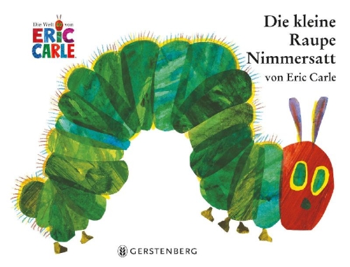 Buchcover und Innenansicht für das Buch: Die kleine Raupe Nimmersatt