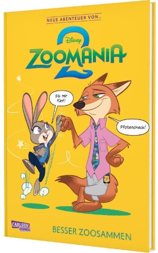 Buchcover und Innenansicht für das Buch: The new adventures of ... Zootopia 2
