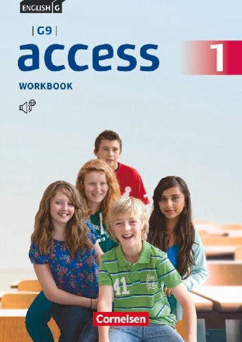 Buchcover und Innenansicht für das Buch: English G Access - G9 - Band 1: 5. Schuljahr - Workbook mit Audios online und MyBook