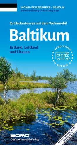 Buchcover und Innenansicht für das Buch: Entdeckertouren mit dem Wohnmobil Baltikum