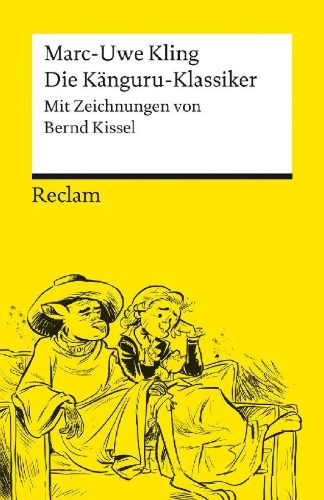 Buchcover und Innenansicht für das Buch: Die Känguru-Klassiker. Persönlich ausgewählt aus der Känguru-Tetralogie von Marc-Uwe Kling, illustriert von Bernd Kissel