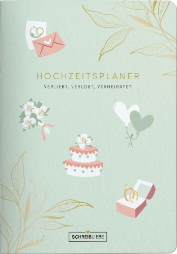 Buchcover und Innenansicht für das Buch: Hochzeitsplaner