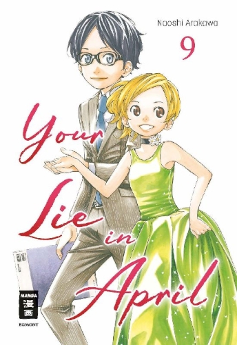 Buchcover und Innenansicht für das Buch: Shigatsu wa Kimi no Uso
