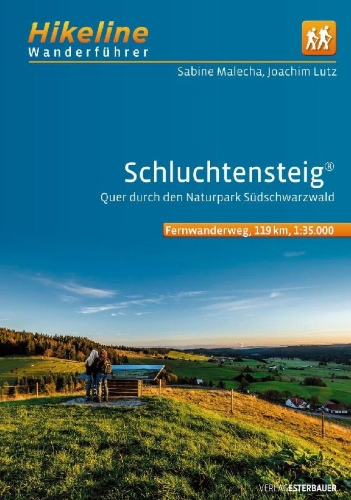 Buchcover und Innenansicht für das Buch: Wanderführer Schluchtensteig