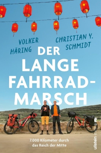 Buchcover und Innenansicht für das Buch: Der lange Fahrrad-Marsch