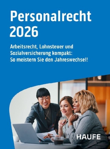 Buchcover und Innenansicht für das Buch: Haufe Personalrecht 2026