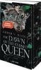 Buchcover und Innenansicht für das Buch: The Dawn of the Cursed Queen (Gods & Monsters 03)