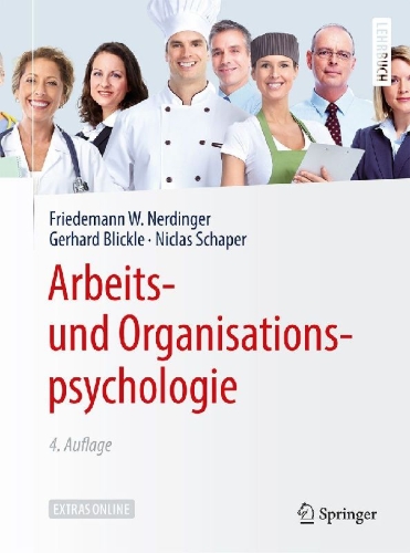 Buchcover und Innenansicht für das Buch: Arbeits- und Organisationspsychologie