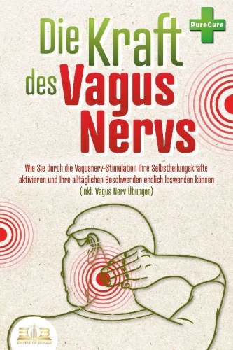 Buchcover und Innenansicht für das Buch: Die Kraft des Vagus Nervs: Wie Sie durch die Vagusnerv-Stimulation Ihre Selbstheilungskräfte aktivieren und Ihre alltäglichen Beschwerden endlich loswerden können (inkl. Vagus Nerv Übungen)