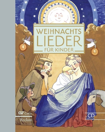 Buchcover und Innenansicht für das Buch: Weihnachtslieder für Kinder