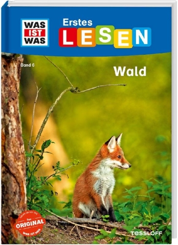 Buchcover und Innenansicht für das Buch: WAS IST WAS Erstes Lesen Band 6. Wald