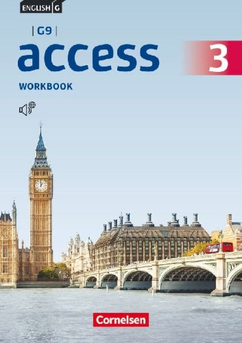 Buchcover und Innenansicht für das Buch: English G Access - G9 - Band 3: 7. Schuljahr - Workbook mit Audios online
