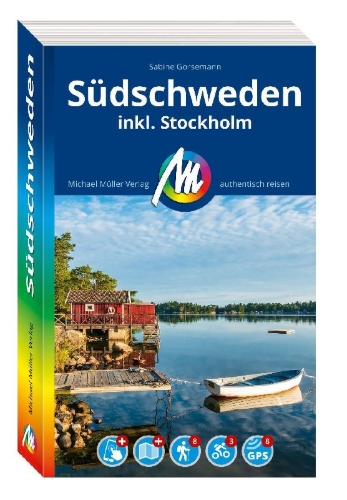 Buchcover und Innenansicht für das Buch: MICHAEL MÜLLER REISEFÜHRER Südschweden