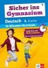 Buchcover und Innenansicht für das Buch: Sicher ins Gymnasium 15-Minuten-Kurztests Deutsch 4. Klasse