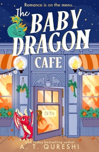Buchcover und Innenansicht für das Buch: The Baby Dragon Cafe