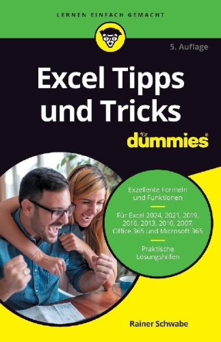Buchcover und Innenansicht für das Buch: Excel Tipps und Tricks für Dummies
