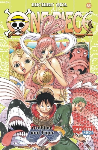 Buchcover und Innenansicht für das Buch: One Piece 63. Otohime und Tiger