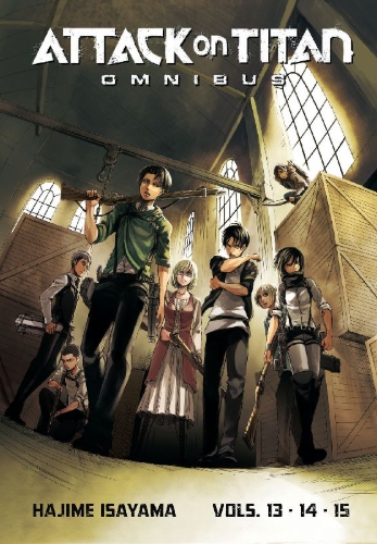 Buchcover und Innenansicht für das Buch: Attack on Titan Omnibus 5 (Vol. 13-15)