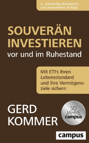 Buchcover und Innenansicht für das Buch: Souverän investieren vor und im Ruhestand