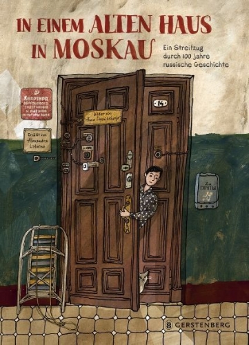 Buchcover und Innenansicht für das Buch: In einem alten Haus in Moskau