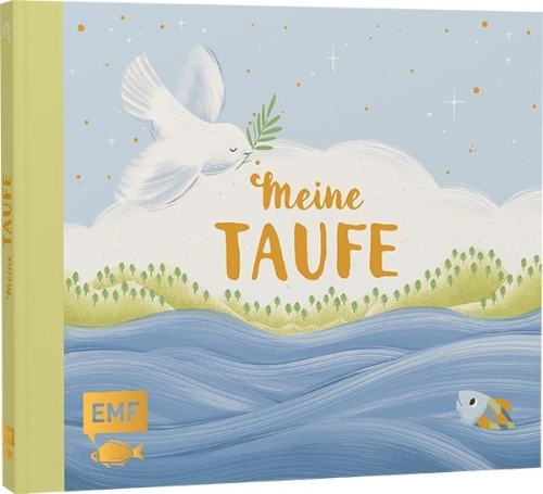 Buchcover und Innenansicht für das Buch: Meine Taufe (blau)