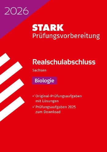 Buchcover und Innenansicht für das Buch: STARK Biologie - Realschulabschluss 2026 Sachsen - Prüfungsvorbereitung