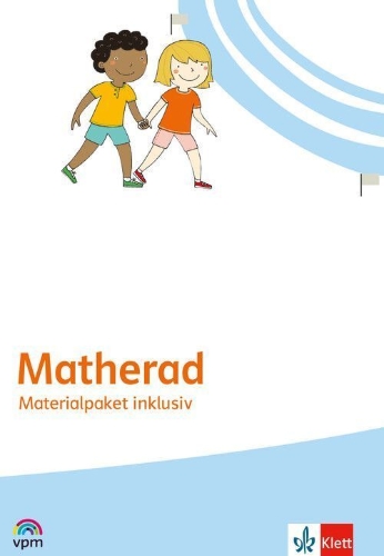 Buchcover und Innenansicht für das Buch: Matherad inklusiv. Materialpaket inklusiv Klasse 1