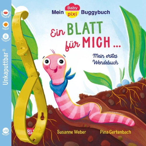 Buchcover und Innenansicht für das Buch: Baby Pixi (unkaputtbar) 145: Mein Baby-Pixi-Buggybuch: Ein Blatt für mich - ein Blatt für dich
