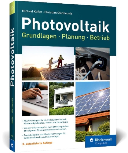 Buchcover und Innenansicht für das Buch: Photovoltaik