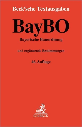 Buchcover und Innenansicht für das Buch: Bayerische Bauordnung. BayBO