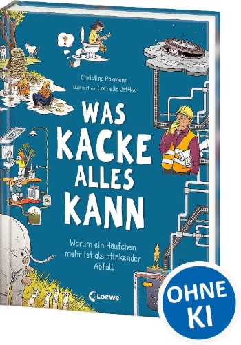 Buchcover und Innenansicht für das Buch: Was Kacke alles kann