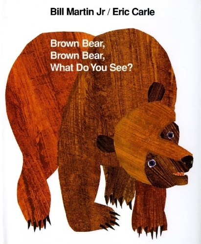 Buchcover und Innenansicht für das Buch: Brauner Bär, wen siehst denn du?