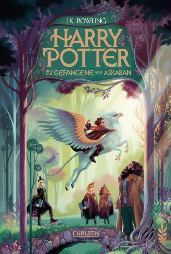 Buchcover und Innenansicht für das Buch: Harry Potter and the Prisoner of Azkaban
