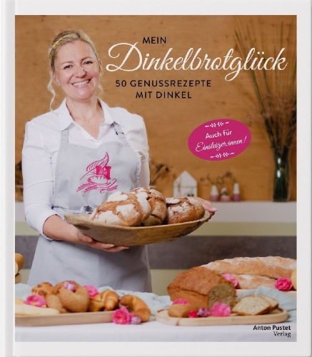 Buchcover und Innenansicht für das Buch: Mein Dinkelbrotglück