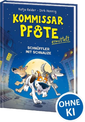 Buchcover und Innenansicht für das Buch: Kommissar Pfote ermittelt (Band 1) - Schnüffler mit Schnauze